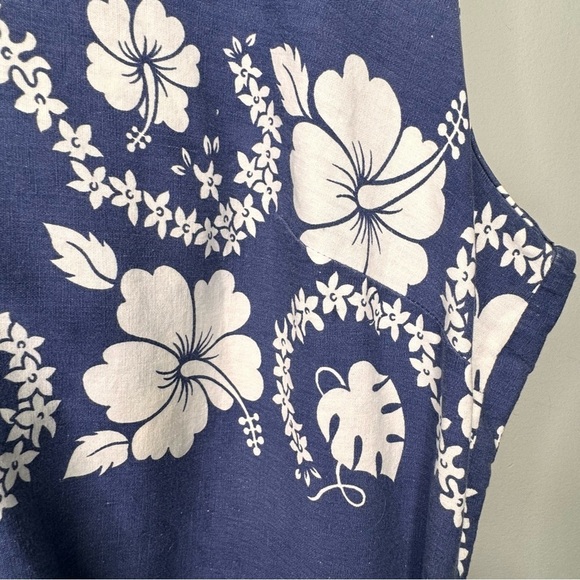 Vintage Pennington's 100% Cotton LIghtweight Floral Belted Dress Size X - Picture 11 of 12